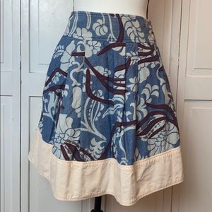 ⭐️3/$15 Marc Jacobs Floral Chambray Skirt